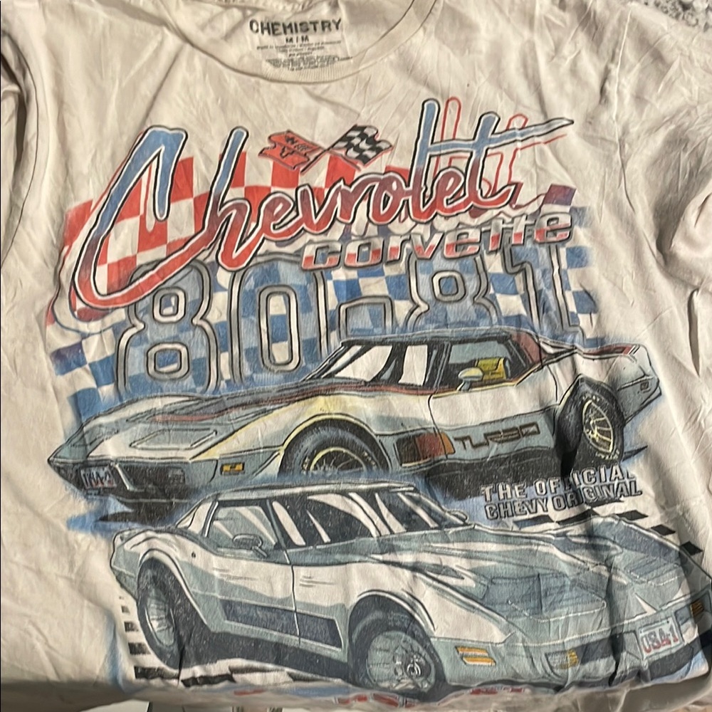 Corvette Kids Graphic Tee - White